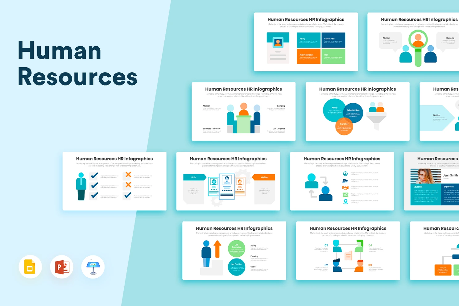 Human Resource Infographics - Template Power Point | Google Slide ...