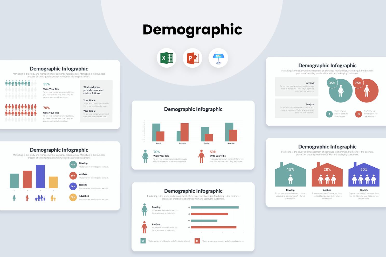 Demographic Infographics PPT - Template Power Point | Google Slide ...